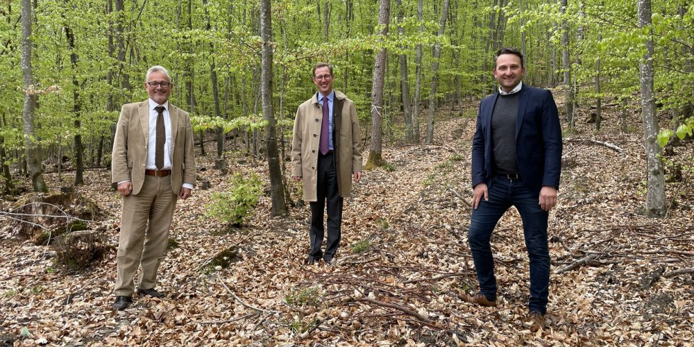 Mit Prinz Bernhard im Wald